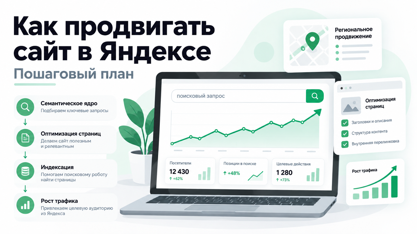 Как продвигать сайт в Яндексе: пошаговый план