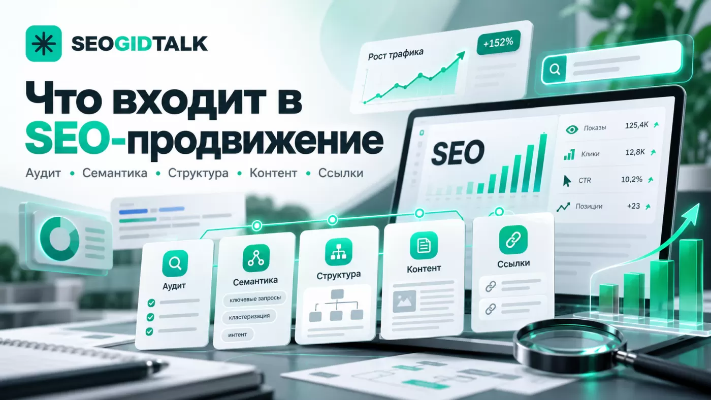 Этапы SEO-продвижения сайта под ключ: аудит, семантика, техническая оптимизация, контент, аналитика и рост поисковой видимости