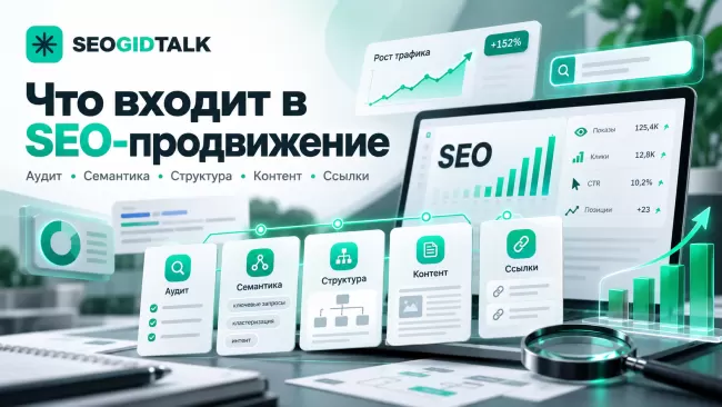 Этапы SEO-продвижения сайта под ключ: аудит, семантика, техническая оптимизация, контент, аналитика и рост поисковой видимости