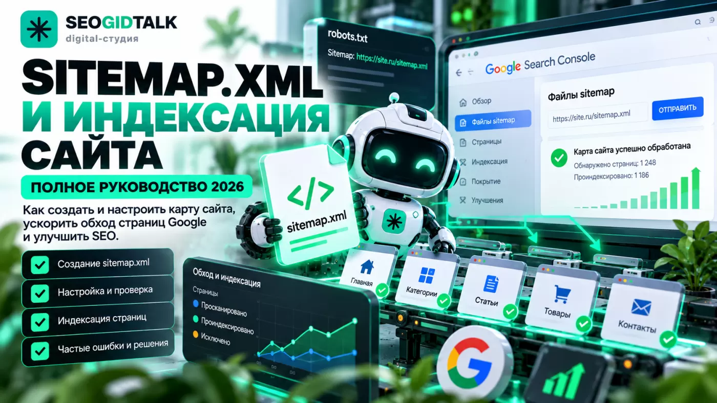 SEO-структура сайта: схема иерархии главной страницы, категорий, подкатегорий, статей и внутренних ссылок для Яндекса и Google.